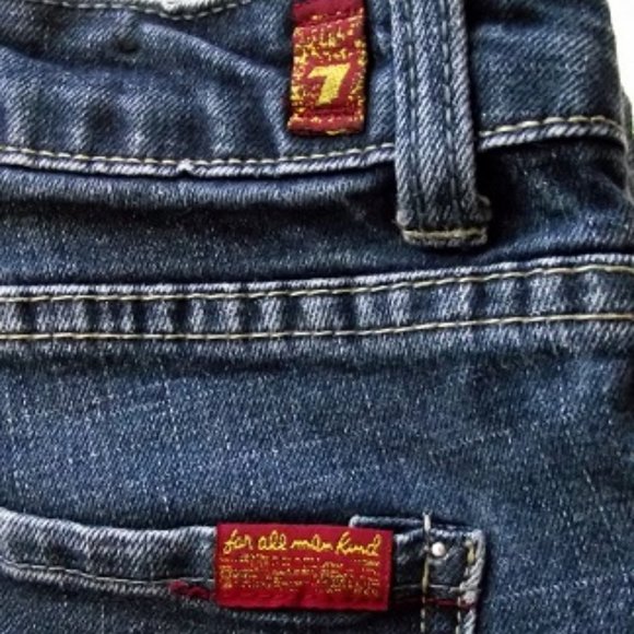 7 FOR ALL MANKIND womens Slimmy Jeans, Blue - Picture 3 of 7